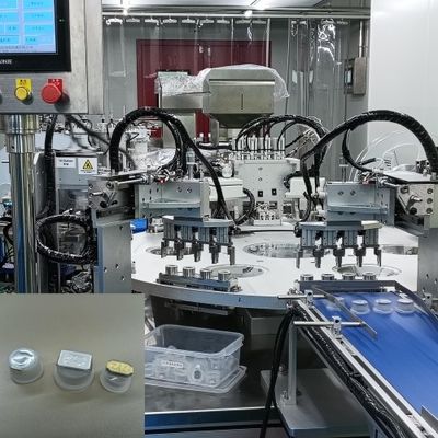 Máquina de montagem Euro Cap para revestimento de filme de perfusão com controlo PLC