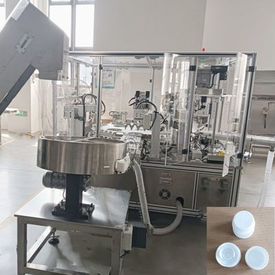 Bom preço. Máquina de revestimento automática de tampa de garrafa de detergente de roupa on-line
