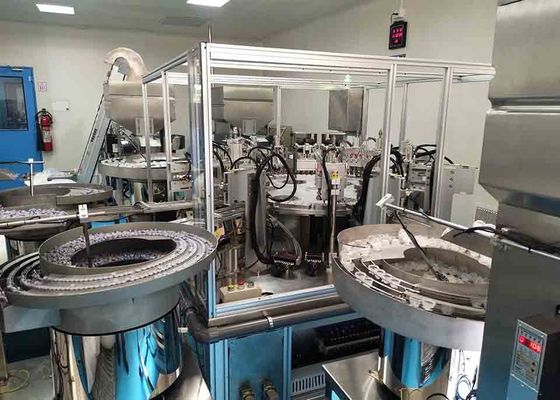 Máquina de montagem de tampa dobrada de oito estações