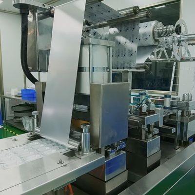 Opção de solda e vedação automática com máquina de montagem de produtos médicos para tampas de iodo e desinfecção
