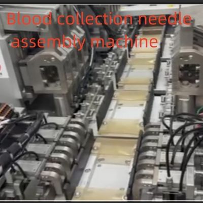 Máquina de montagem automática de agulhas de recolha de sangue da ponta dos dedos