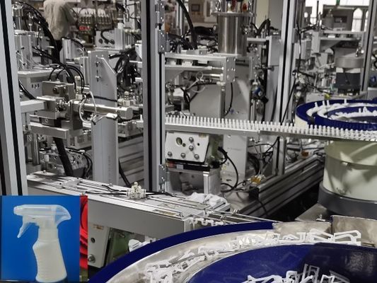 Máquina de montagem de utensílios diários de alto desempenho para pulverizadores de água e pulverizadores de gatilho