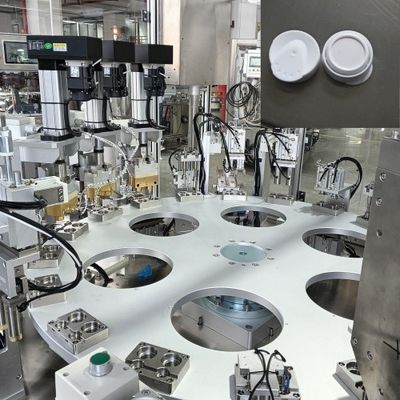 Máquina de Montagem de Tampa Dessecante com Taxa de Satisfação de 99%, Controle PLC e Detecção por Sensor Fotoelétrico