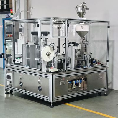 Máquina Automática de Enchimento de Tampas com Dessecante em Aço Inoxidável com Controle PLC