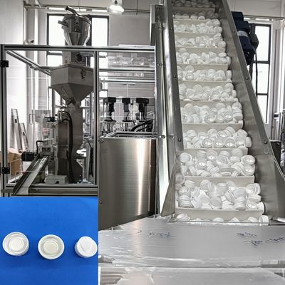 Bom preço. Máquina de preenchimento automática operação de plataforma giratória com alimentação de elevador alimentação reduzir a eficiência de descarga manual aumento on-line
