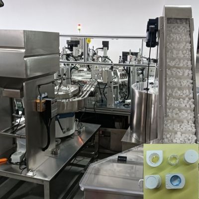 Bom preço. Dez cavidades detecção automática de aço inoxidável e liga de alumínio Heli máquina de montagem de tampa de leite on-line
