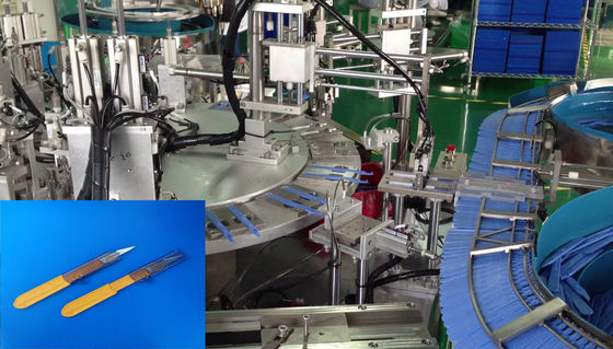 Bom preço. Máquina de montagem automática de cortador de perfusão de faca cirúrgica on-line