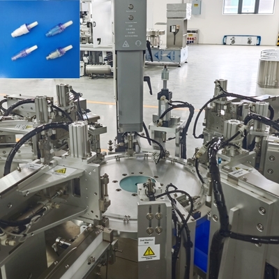 Máquina de Montagem de Produtos Médicos para Conectores Sem Agulha de Infusão
