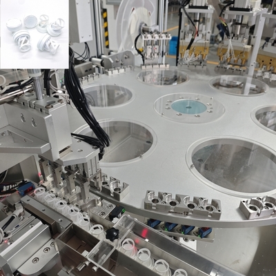 Máquina de Montagem de Tampa de Dessecante de Gel de Sílica e Papel de Vedação de Corte e Perfuração Automática Com Função de Contagem Automática