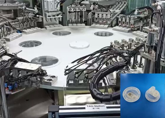 Máquina de montagem automática Euro Cap com controle PLC e touch screen para 8000-15000pcs/h de soldagem por ultra-som