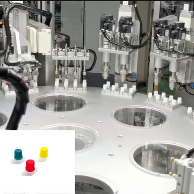 Máquina de montagem de tampa de suco de alta velocidade com controle de tela sensível ao toque e faixa de tamanho personalizável